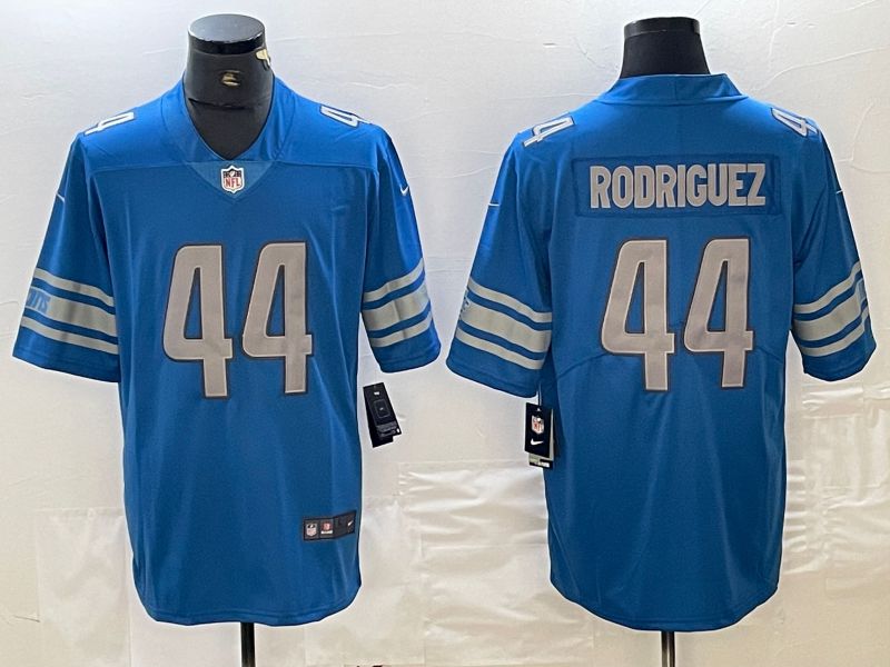 Men Detroit Lions #44 Rodriguez Blue Nike Vapor Untouchable Limited NFL Jersey